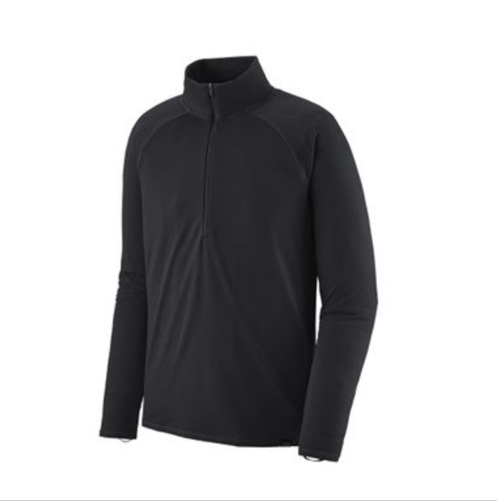 Patagonia Capilene Half Zip Midweight Long Sleeve Shirt Black XL
